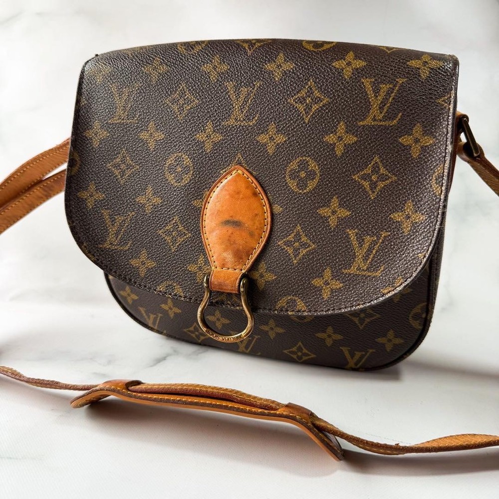 Louis Vuitton Sac Plat GM Monogram Shoulder Bag Crossbody