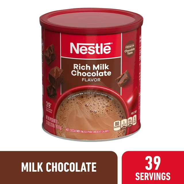 Nestle Rich Milk Chocolate Hot Cocoa Mix Powder 27.7 oz Can