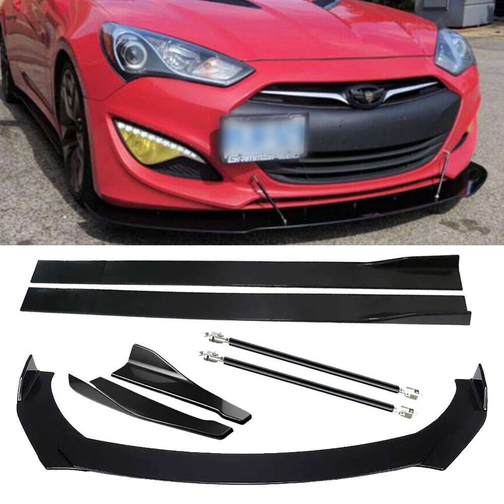 Glossy Front Splitter and Side Skirts for Hyundai Genesis C