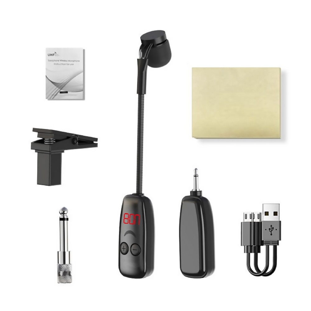 UHF Wireless Microphone for Trumpet Saxophone with 50M Range