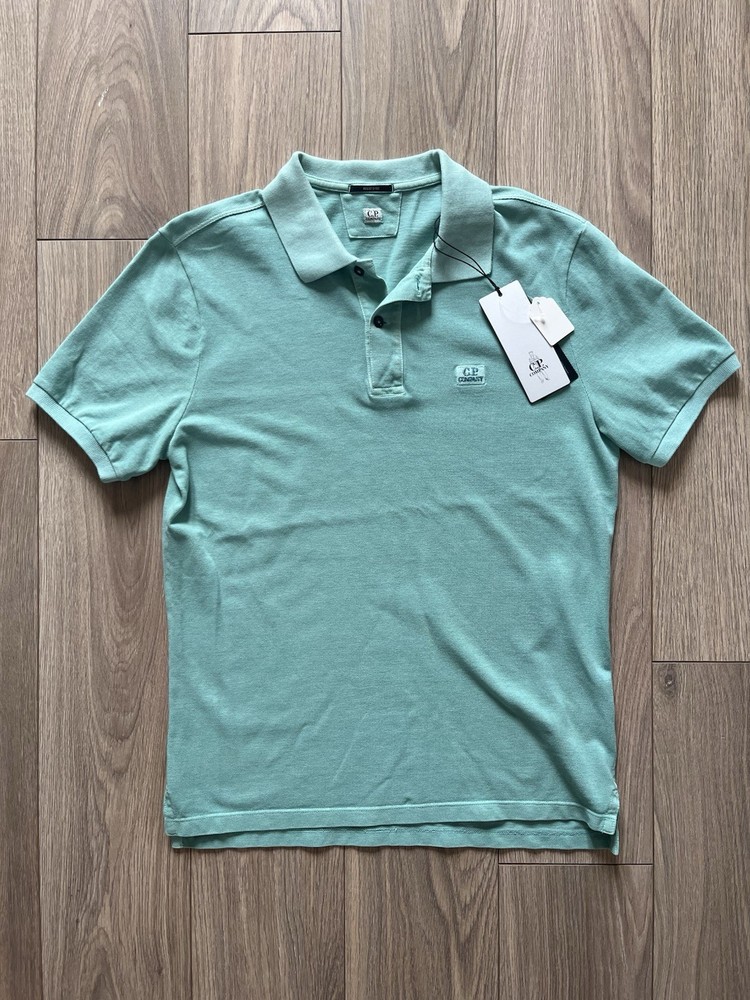 CP Company Polo Shirt - Mens UK Small - Minerl Blue (811) £135 RRP BNWT