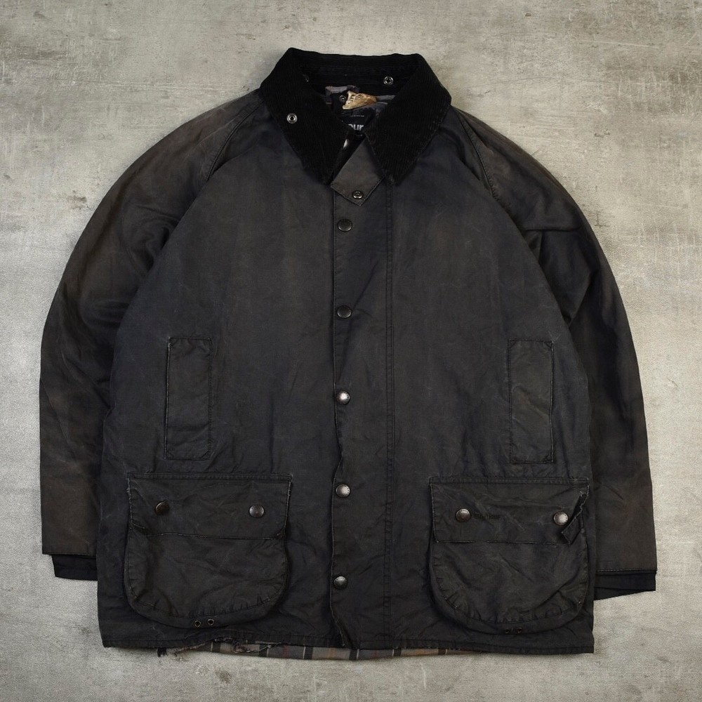 Barbour Vintage Beaufort Waxed Jacket L XL