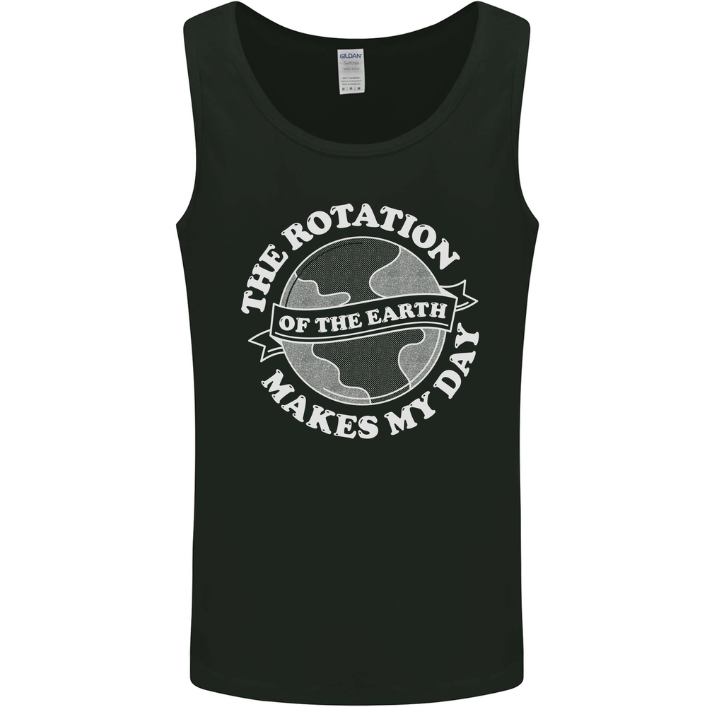 Earth Rotation Astronomy Planets Mens Vest Tank Top