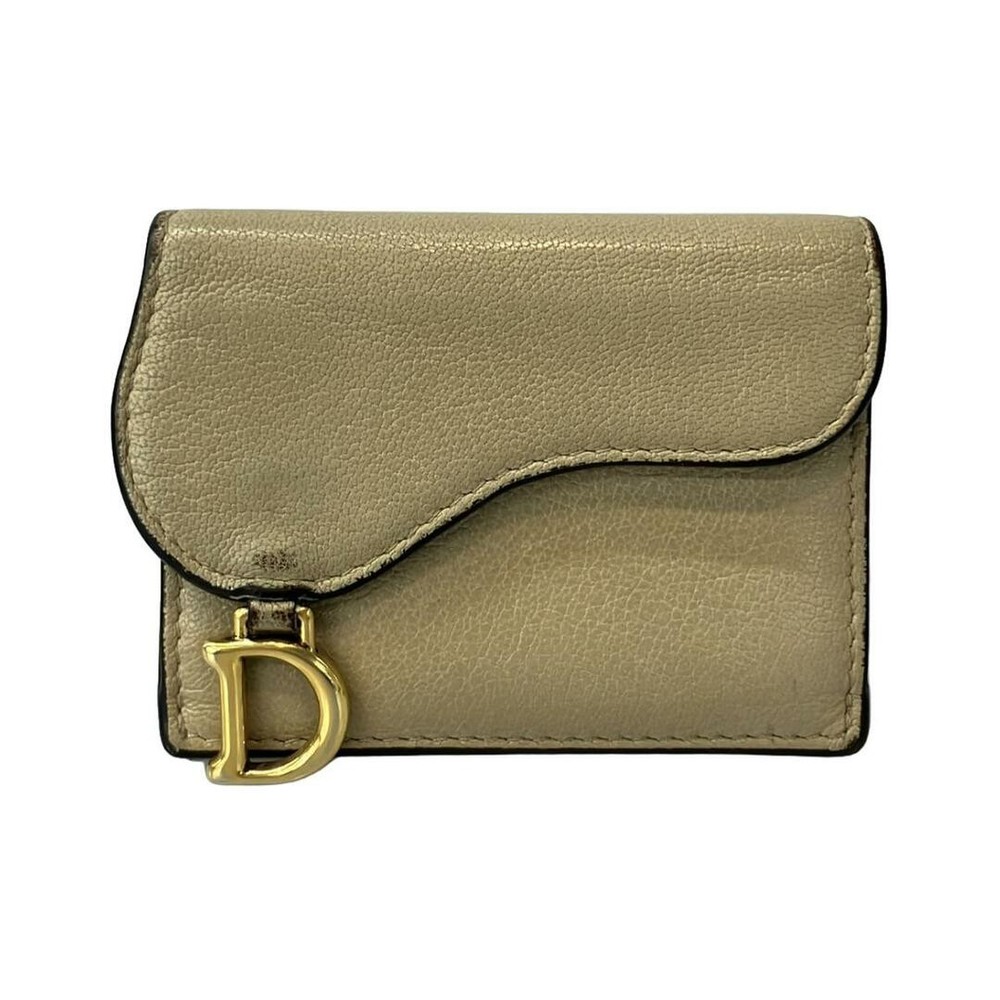 Dior Christian Women's Tri-fold Wallet in Premium Leather