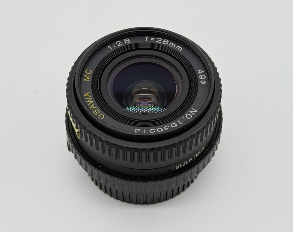 OSAWA 28mm 1:2.8 MC Wide Angle Lens with With Hoya PL Polarizer Filter