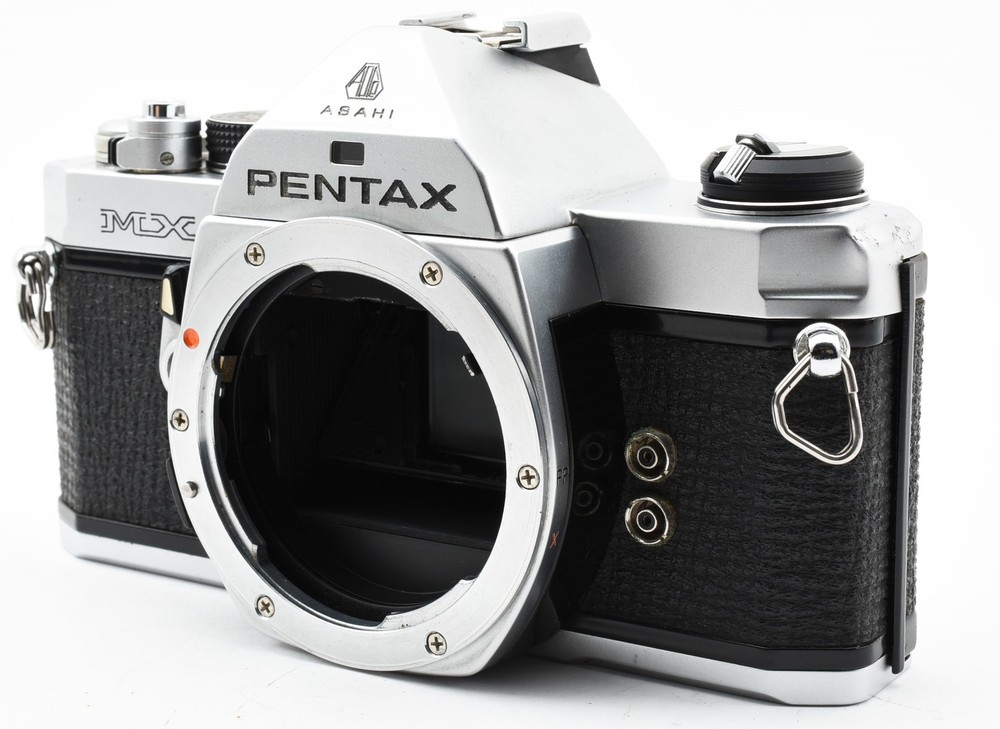 [ Near MINT ] Pentax MX Silver 35mm SLR Film Camera Body From JAPAN