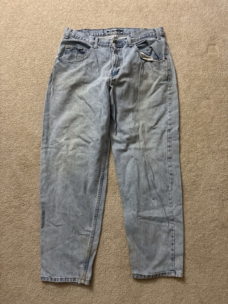 USA Made GAP Baggy Fit Jeans 36x30, 90s Vintage Light Wash