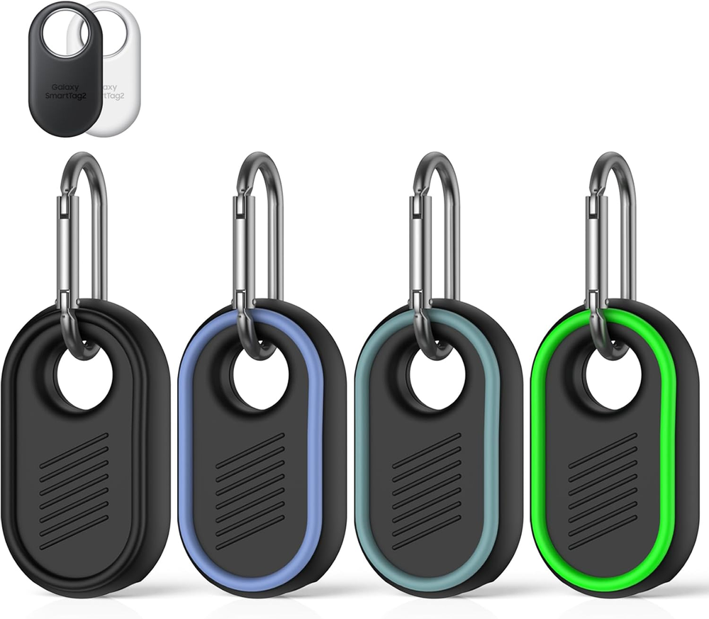 [4 Pack] Soft Silicone Case for Samsung Galaxy SmartTag2 - Durable Protective Cover
