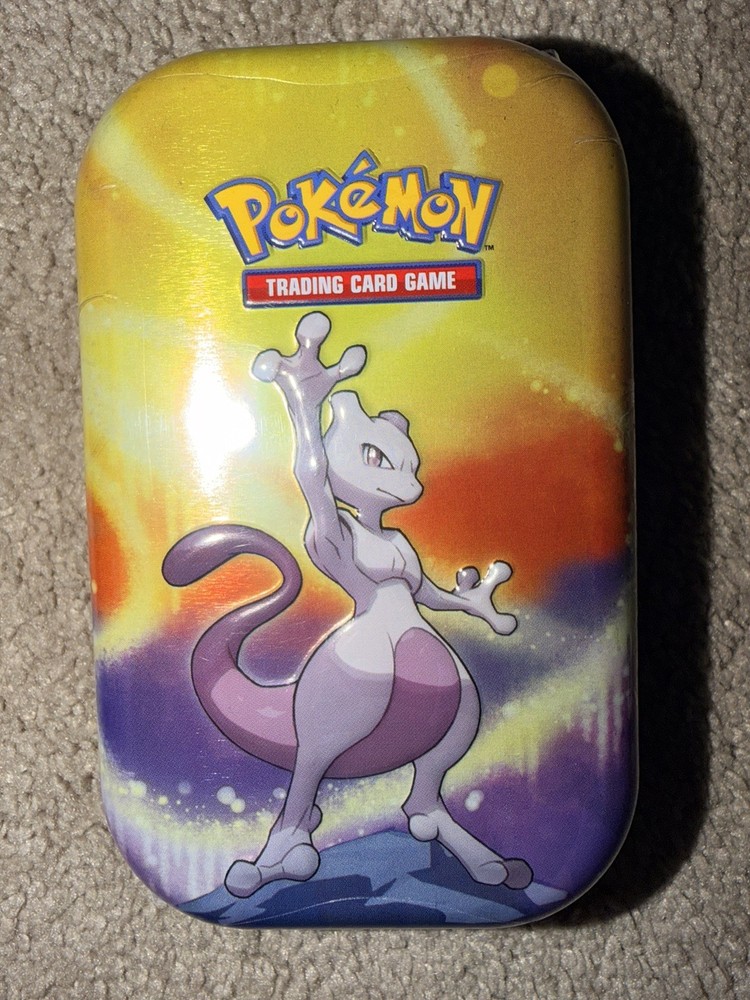 Pokémon Kanto Power Mini Tin Mewtwo Code L24 New Factory Sealed