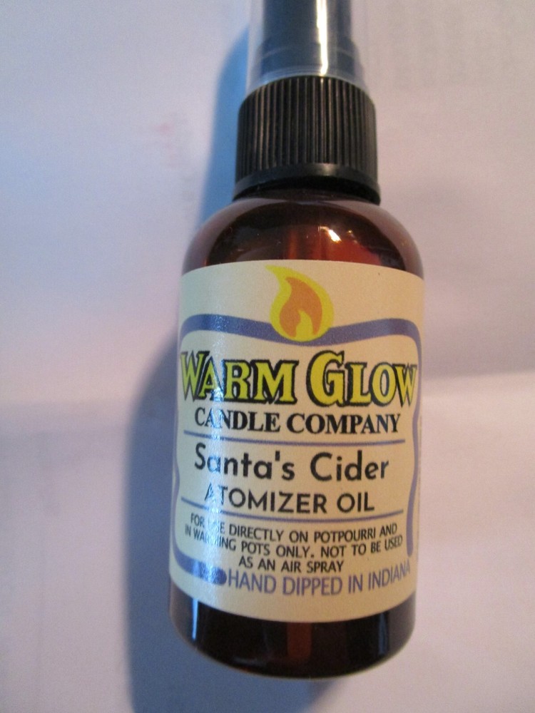 Warm Glow Candle Santa's Cider Fragrance Spray Oil 2 oz