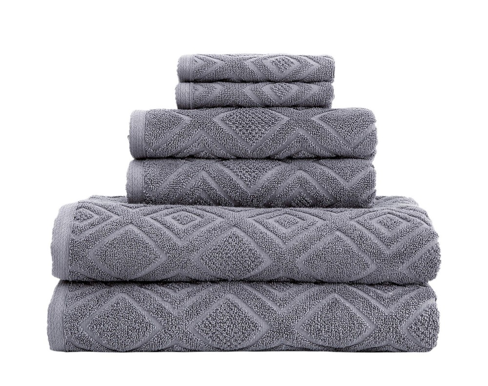 Nine West - Luxury 6 Piece Towel Set, 100% Turkish Cotton, Quick Drying, High...