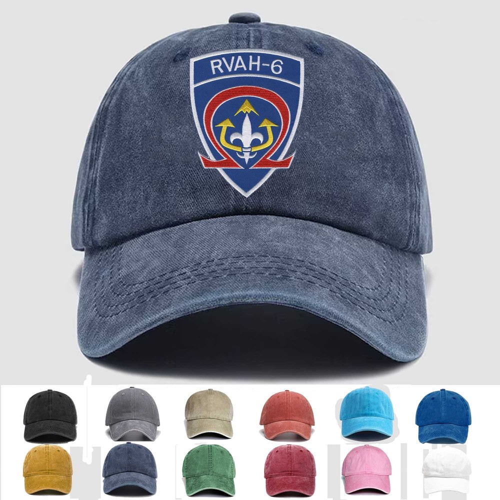 Custom Embroidered Hat RVAH-6 Reconnaissance Attack Squadron, Veteran Cap, Gift