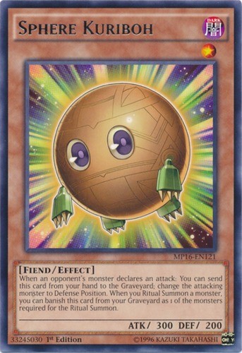 Sphere Kuriboh MP16-EN121 1st Edition Rare NM 2016 Mega Tin