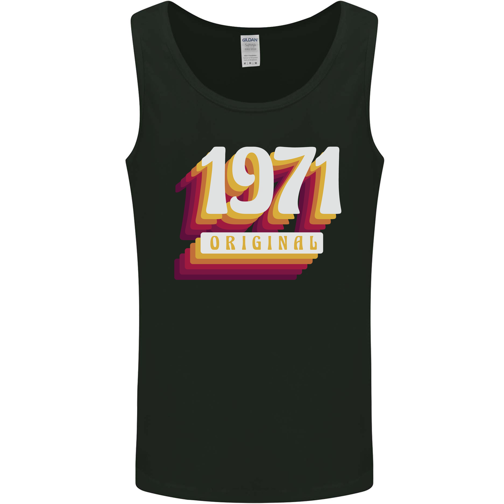 Retro 54th Birthday Original 1971 Mens Vest Tank Top