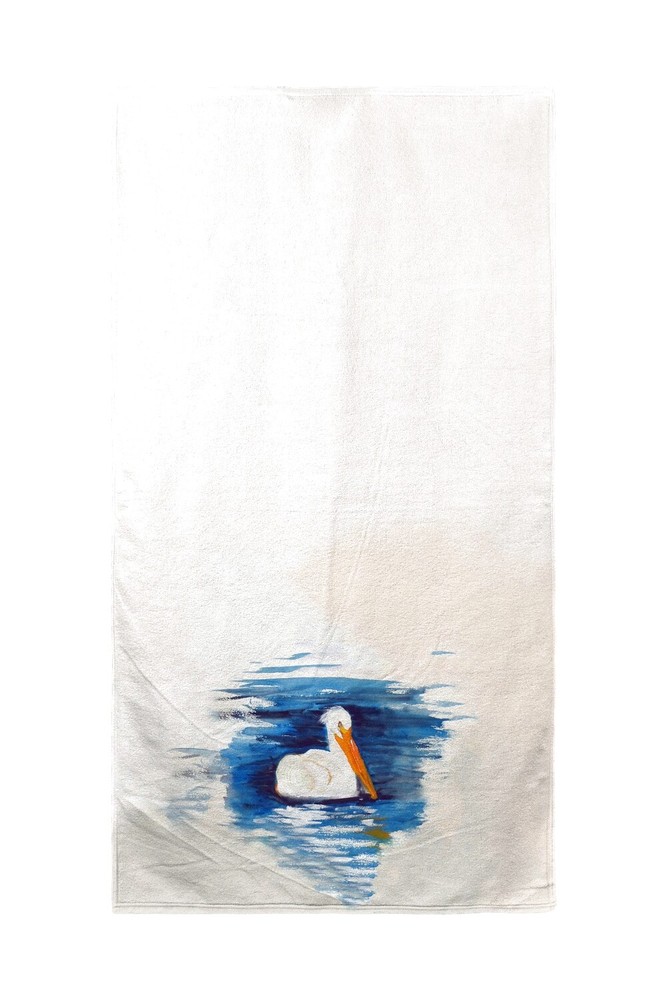 Betsy Drake Spring Creek Pelican Beach Towel