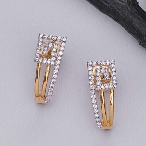 1.40Ct Round Simulated Diamond Stud Earrings in 14K Gold Plated