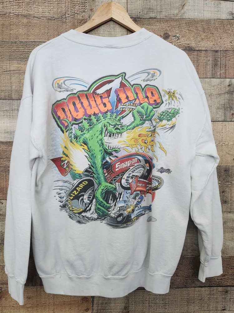 Vtg 2002 Snap On Sweatshirt  Doug Herbert SzL Good Shape