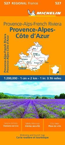 Michelin Regional Map 527 Provence Alps French Riviera Travel Guide  