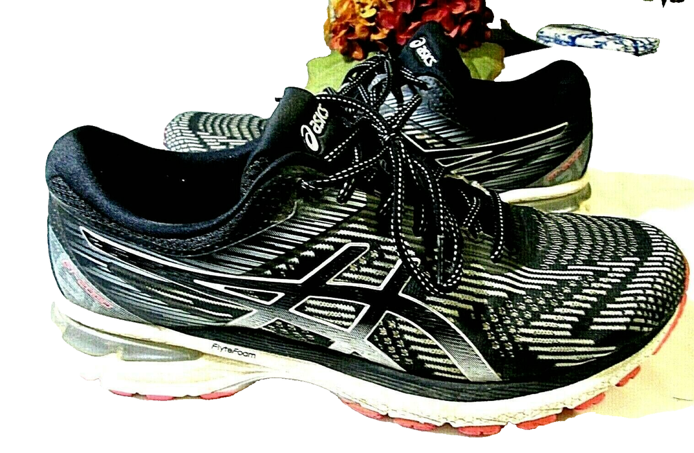 Asics Womens GT 2000 8 1012A590 Black Running Shoes Lace Up Low Top Sz 11   B21