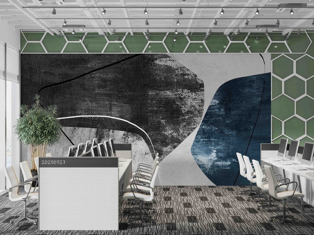 3D Office Abstract Oil Painting Wall Murals Wallpaper Murals Wall Sticker 3