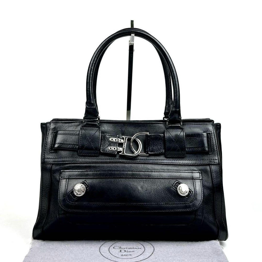 Dior Flightline Trotter Black Leather Handbag Designer Bag New