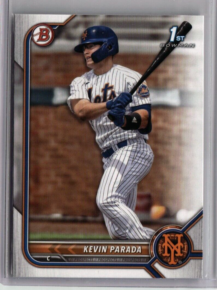 KEVIN PARADA ROOKIE 1ST BOWMAN BASEBALL CARD RC #BD-47 2022 MLB NEW YORK METS