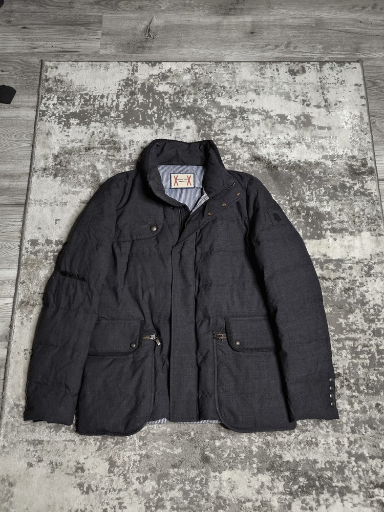 Men's Rare Moncler Gamme Bleu Tom Brown Premium Down Jacket Size 5