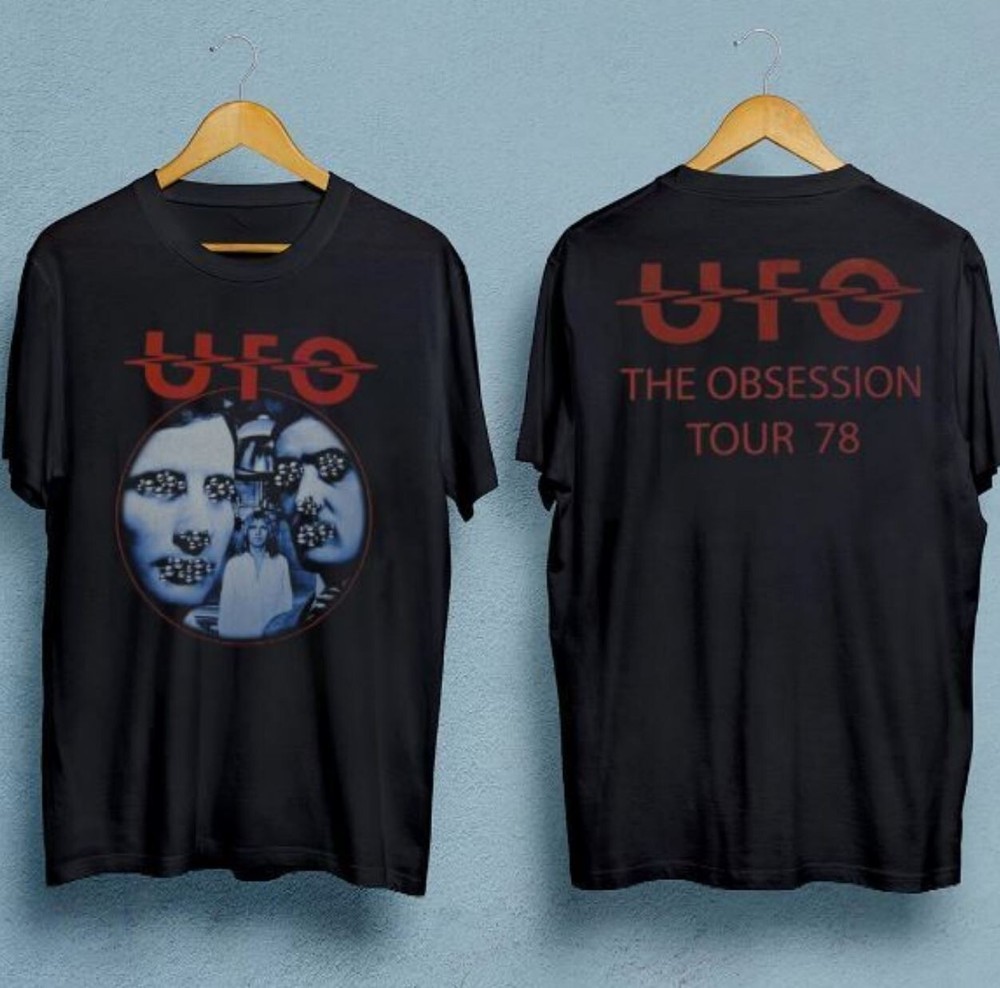 Vintage UFO The Obsession Tour Black Unisex T-Shirt All Sizes