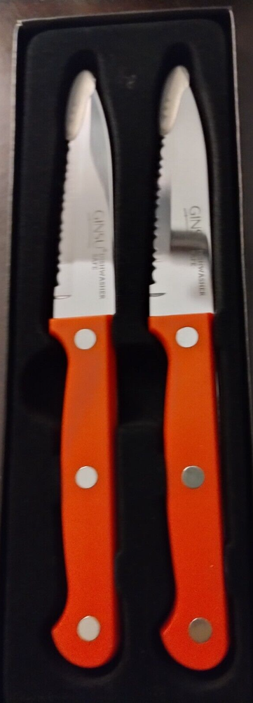 GINSU SET OF 2 SERRATED PARING KNIVES