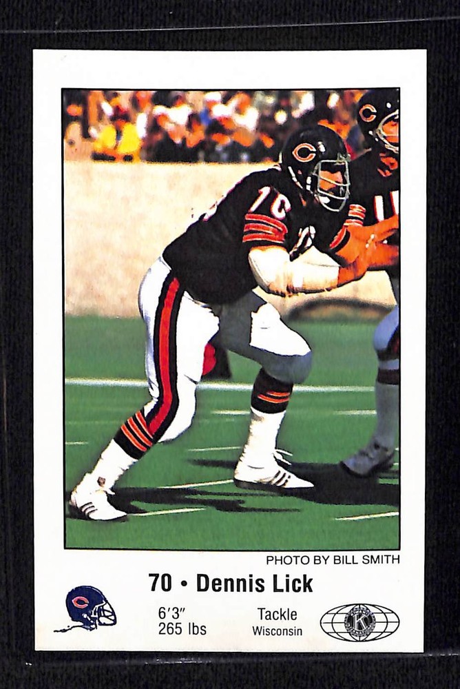 1981 Chicago Bears Police #NNO Dennis Lick - NM/MT+ Set Break!