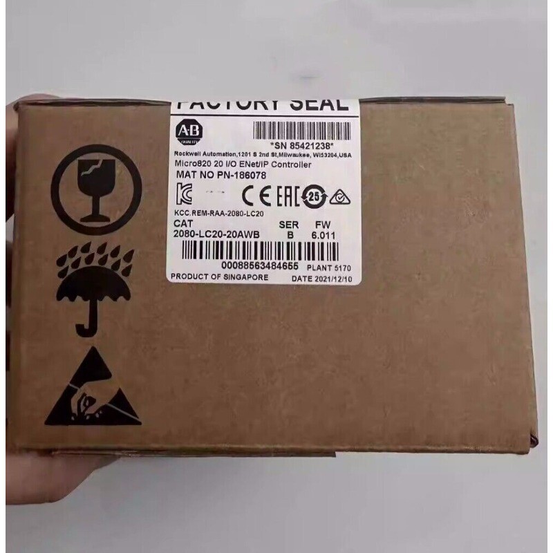NEW Allen Bradley 2080-LC20-20AWB Micro820 20 I/O ENet/IP Controller