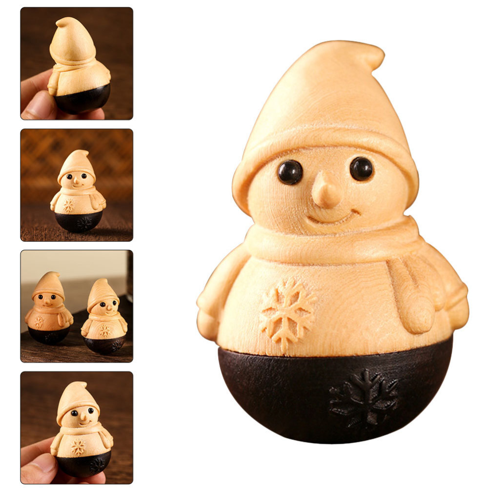 Artificial Snow Tumbler Ornament Snowman Adorable Baby Child