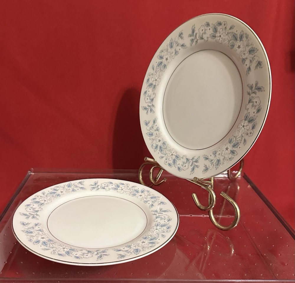VINTAGE SPRING FORMAL BREAD SND BUTTER PLATE 6 3/8in MONTGOMERY WARD LOT OF 2