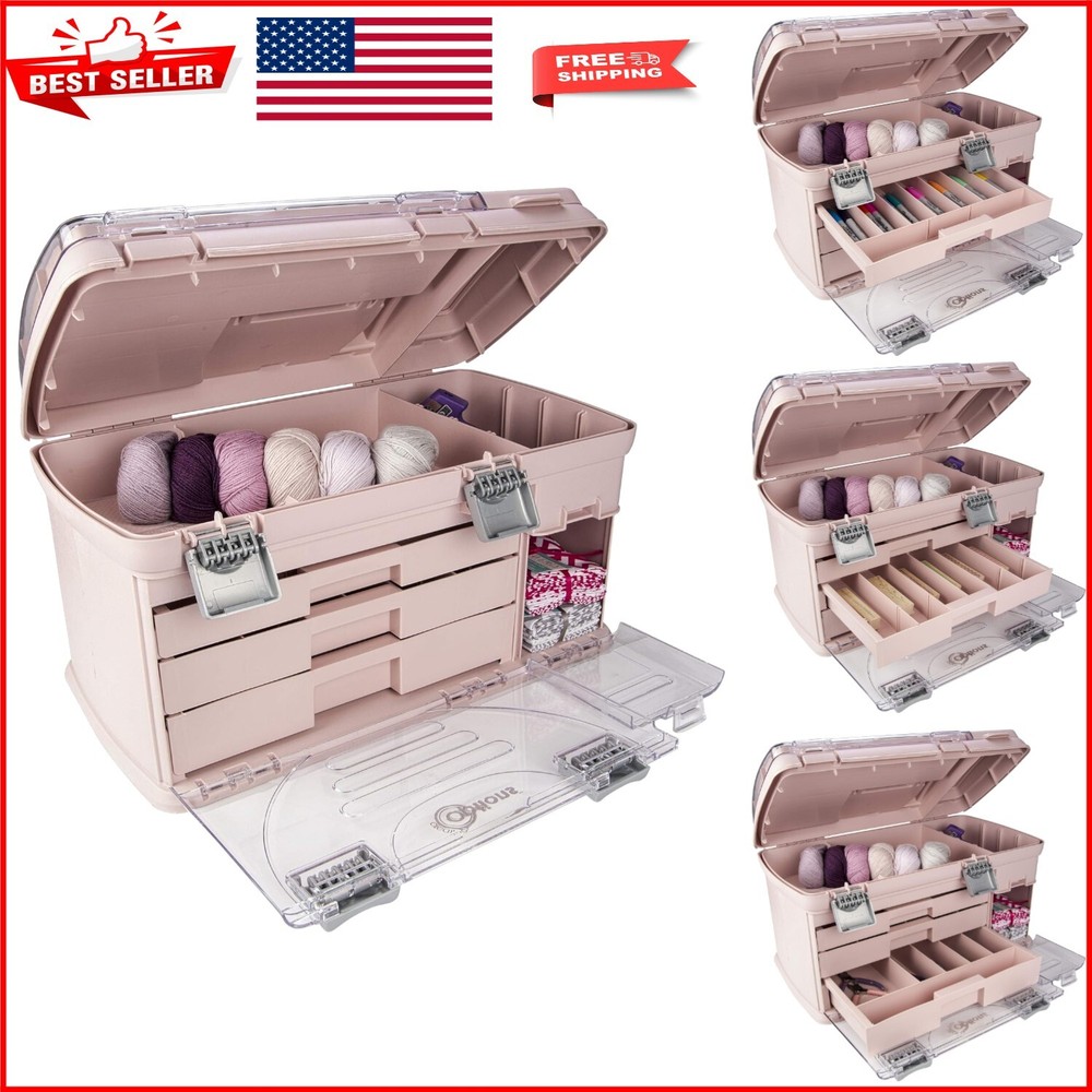 Compact Versatile Storage System for Crafts Jewelry & Organizing Supplies