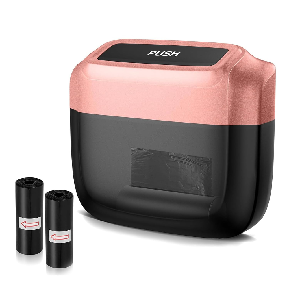 Car Trash Can with Lid, Built-In Storage Garbage Bag, Vehicle Trash Accessories