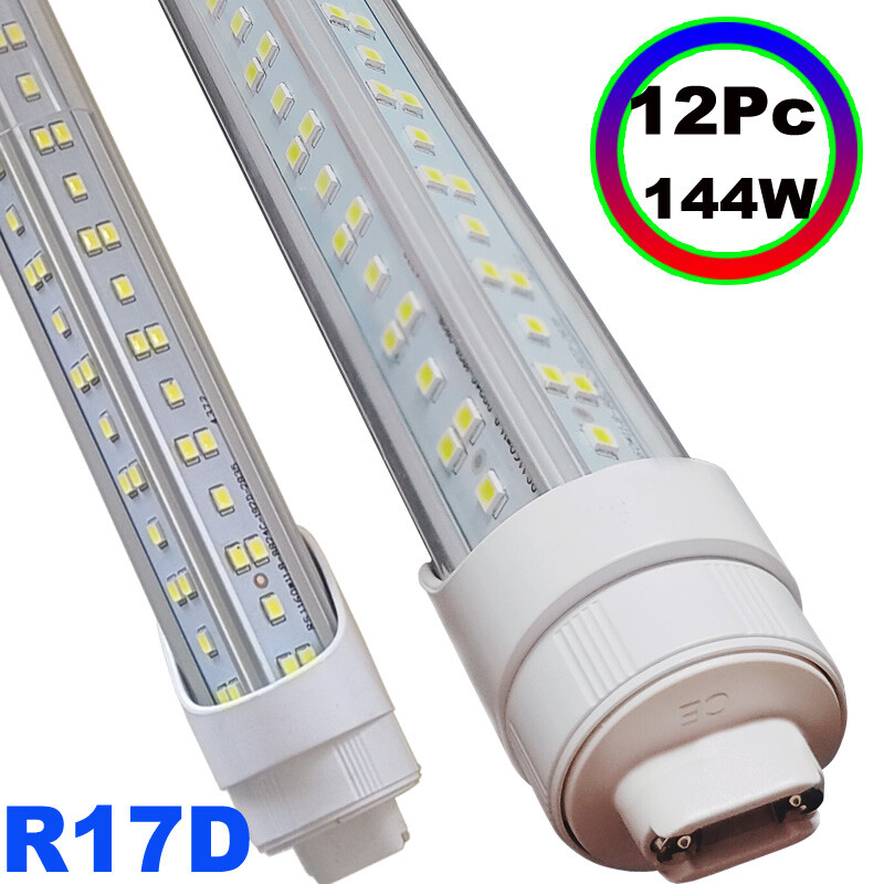 12Pcs 8 FOOT Led Shop Light R17D HO Base 8Ft Led Tube Light T8 Rotatable 144W