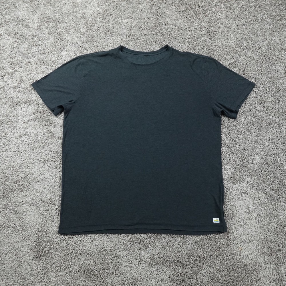 Vuori Strato Tech Tee Men's XXL Gray Performance Stretch Active Gym Shirt
