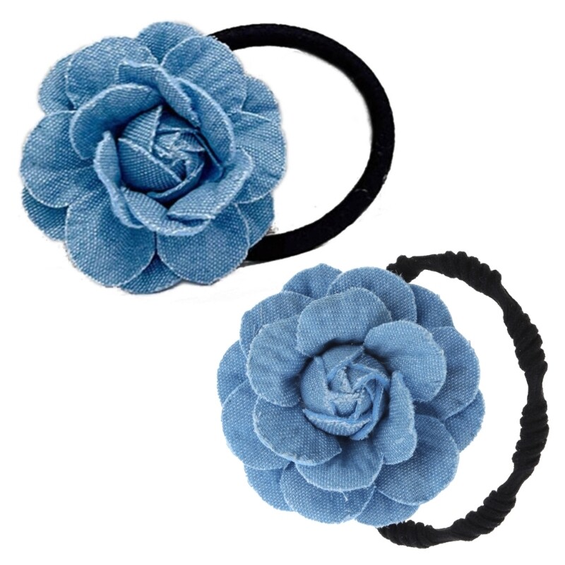 Blue Jeans Hair Clip for Women Fashion Hairgrips Thin Hair Accessory
