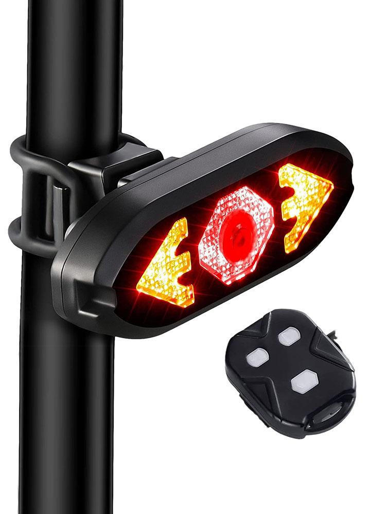 Intelligent Bike Turn Signal Warning Light Wireless Remote Control Rear Lamp
