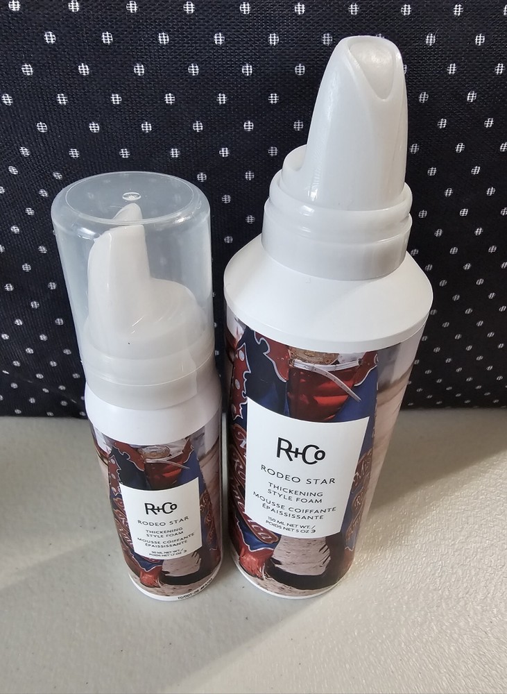 R+Co Rodeo Star Thickening Style Foam for Volume in 5 oz & 1.7 oz Sizes