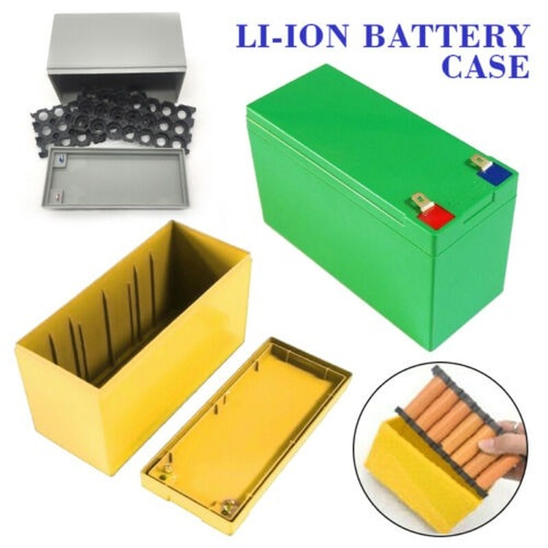 12V 10Ah 3S 7P Li-ion Battery Case + Holder for DIY Powerwall Battery Pack GREEN