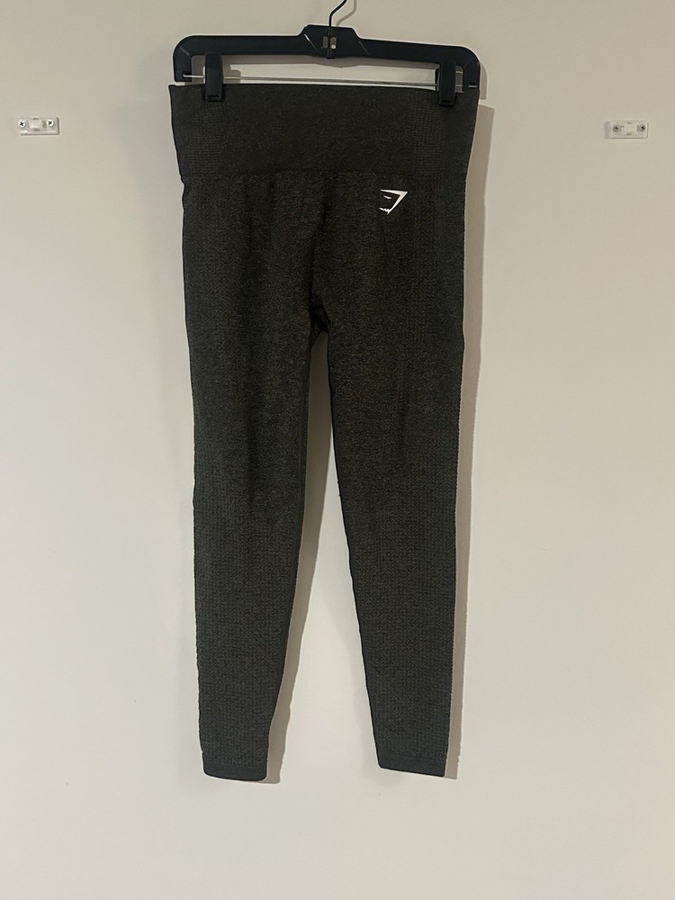 Gymshark Womens Green High-Waist Performance Leggings Size M