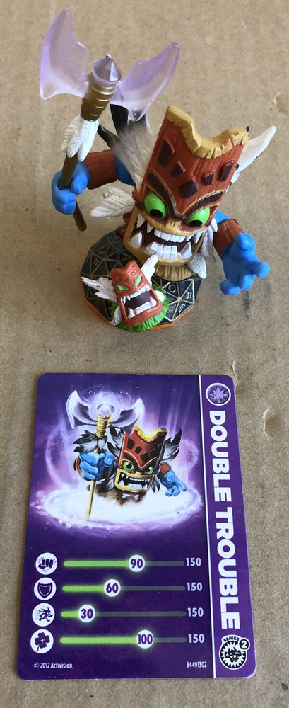 SKYLANDERS GIANTS Double Trouble Series 2 Magic Element Loose Figure with Card-image