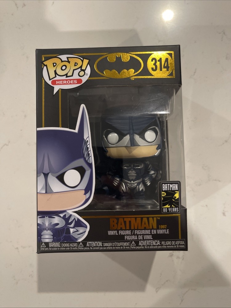 New In Box Funko Pop Heroes Batman 1997 Vinyl Figure #314 RARE MISPRINT💎💎💎