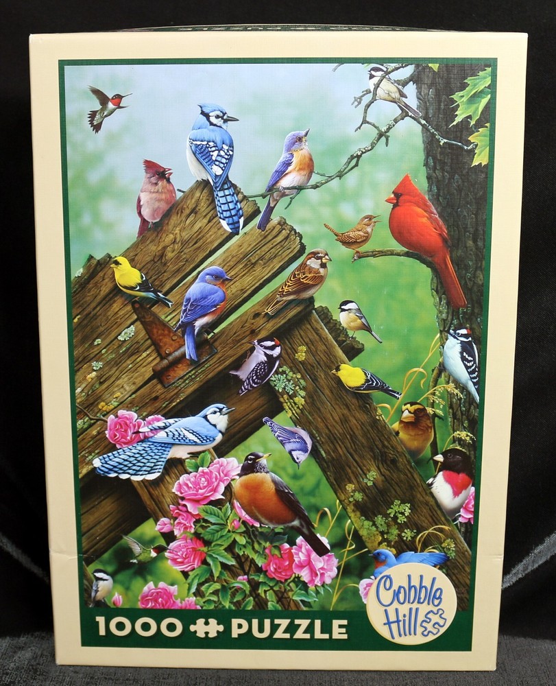 Cobble Hill 1000 pc Jigsaw Puzzle Birds of The Forest 19 1/4