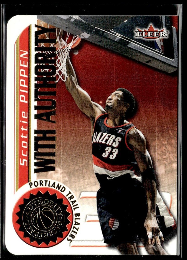 2000-01 Fleer Authority Scottie Pippen With Authority /999 HS