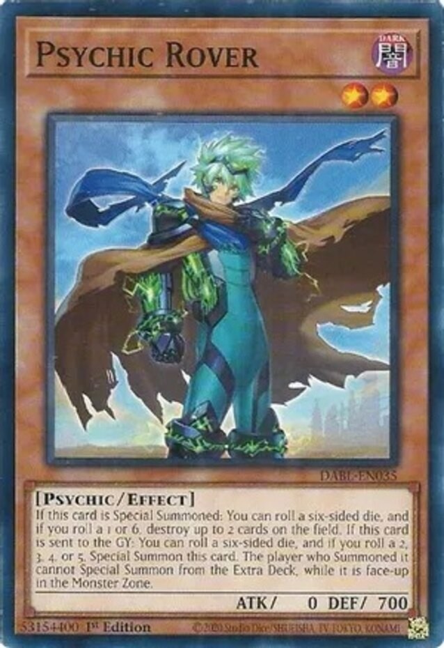 Psychic Rover DABL-EN035 Common 1st Edition Near Mint Yugioh Card