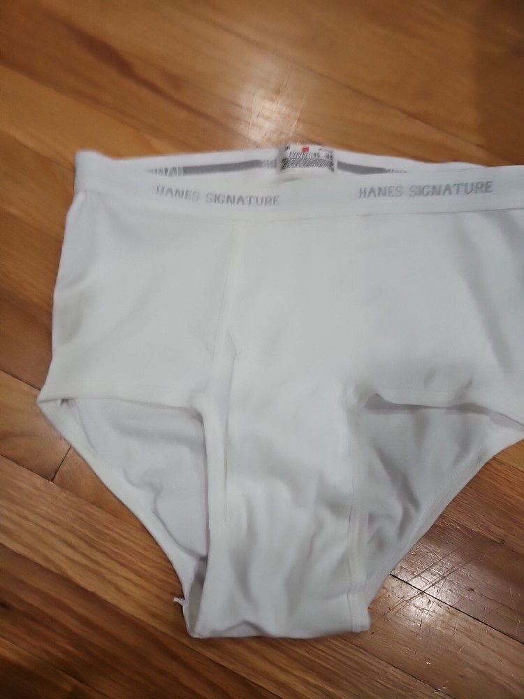 Hanes Signature 90s Classic White Briefs Size 38 New Old Stock