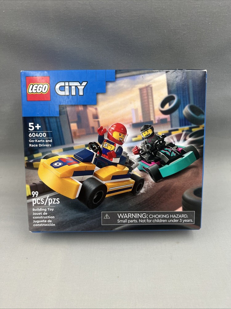 LEGO City 60400 Go-Karts and Race Drivers Set 99pcs New Sealed Box