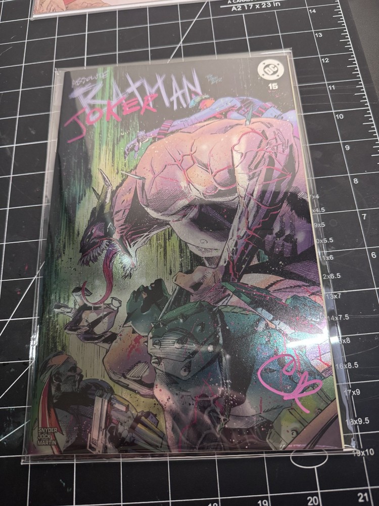Absolute Batman #15 Clay Mann Foil Variant Signed